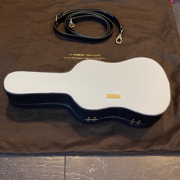 RARE Kate Spade Novelty Jazz Things Up Bass Violin Case Clutch Crossbody Bag - Picture 5 of 14